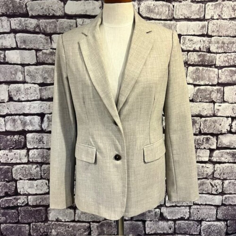 Rafaella Shade Of Beige Long Sleeve Fully Lined Jacket Size 8